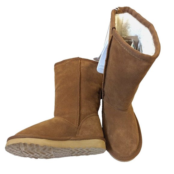 The Children's Place Girls Chalet Boot Furry Lined Winter Boot Brown 11 … - Picture 8 of 9